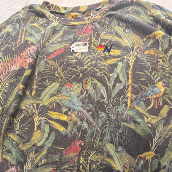 Aviator Nation XL Jungle Crewneck Sweatshirt - NWT